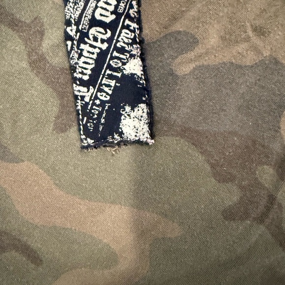 Affliction Black Label Camo Fallen Raiders T-Shirt Size Large. - Picture 5 of 5